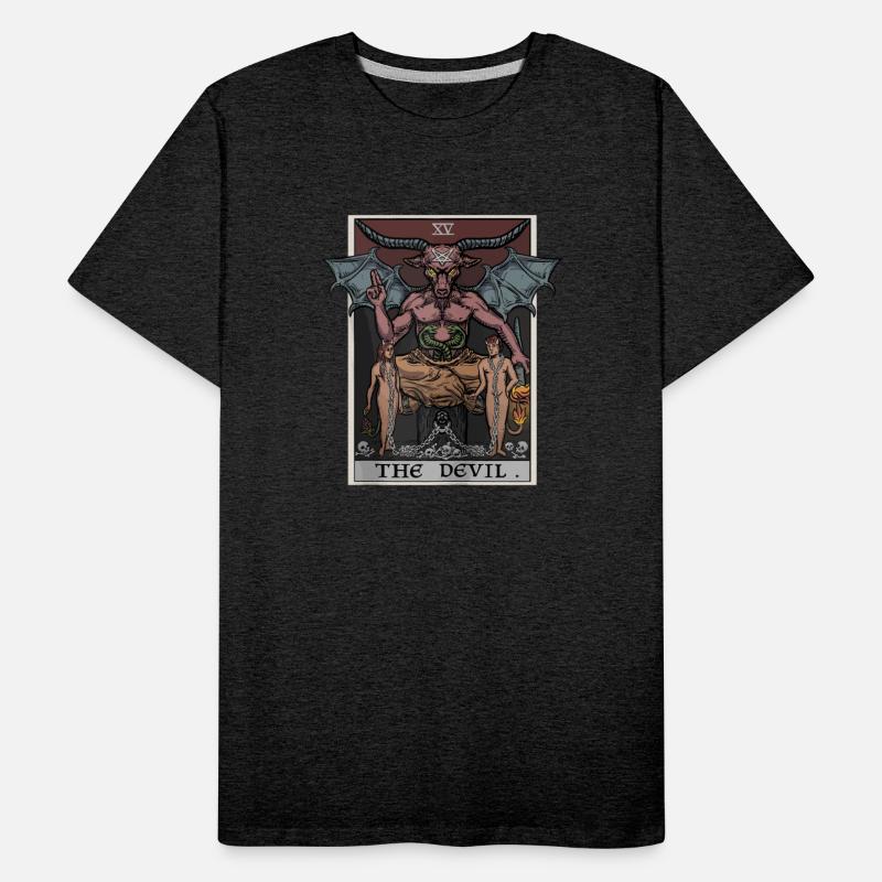 The Devil Tarot Card Halloween Baphomet Satanic Ba