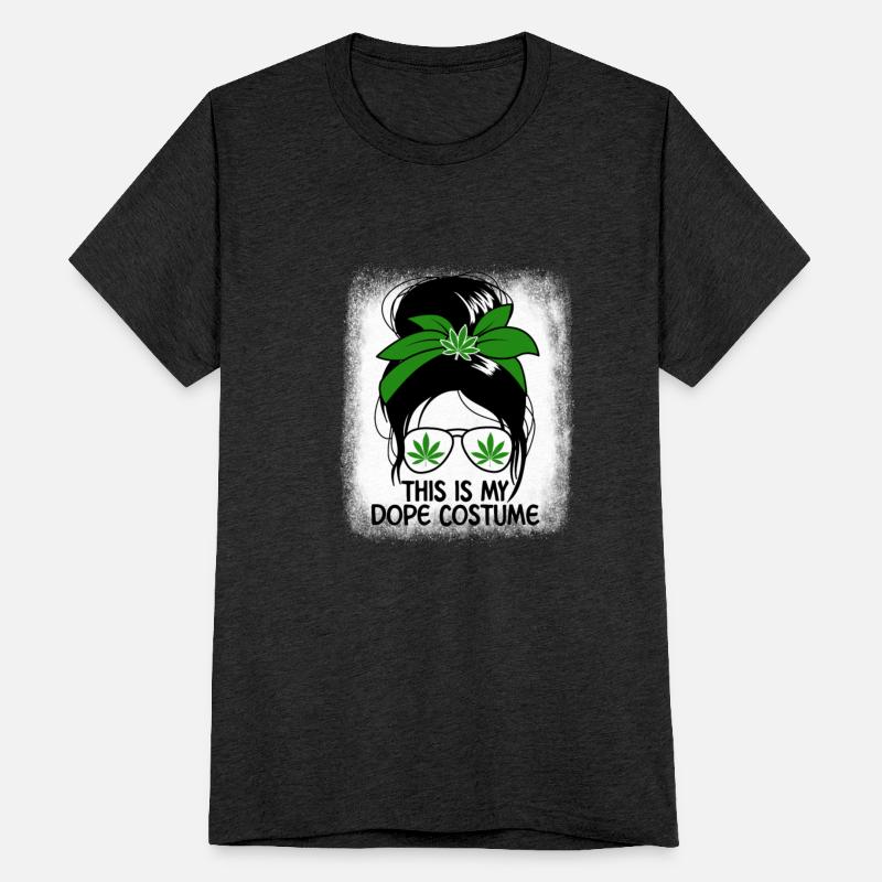 This Is My Dope Costume Messy Bun Womens Marijuana