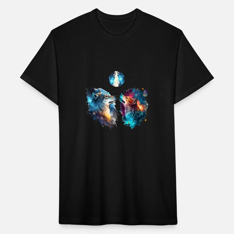 Three Wolves Howling In Moonlighthowling moonlight