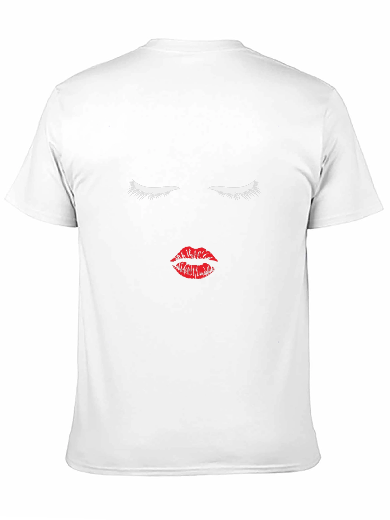Minimalist Face Graphic T-Shirt - Black