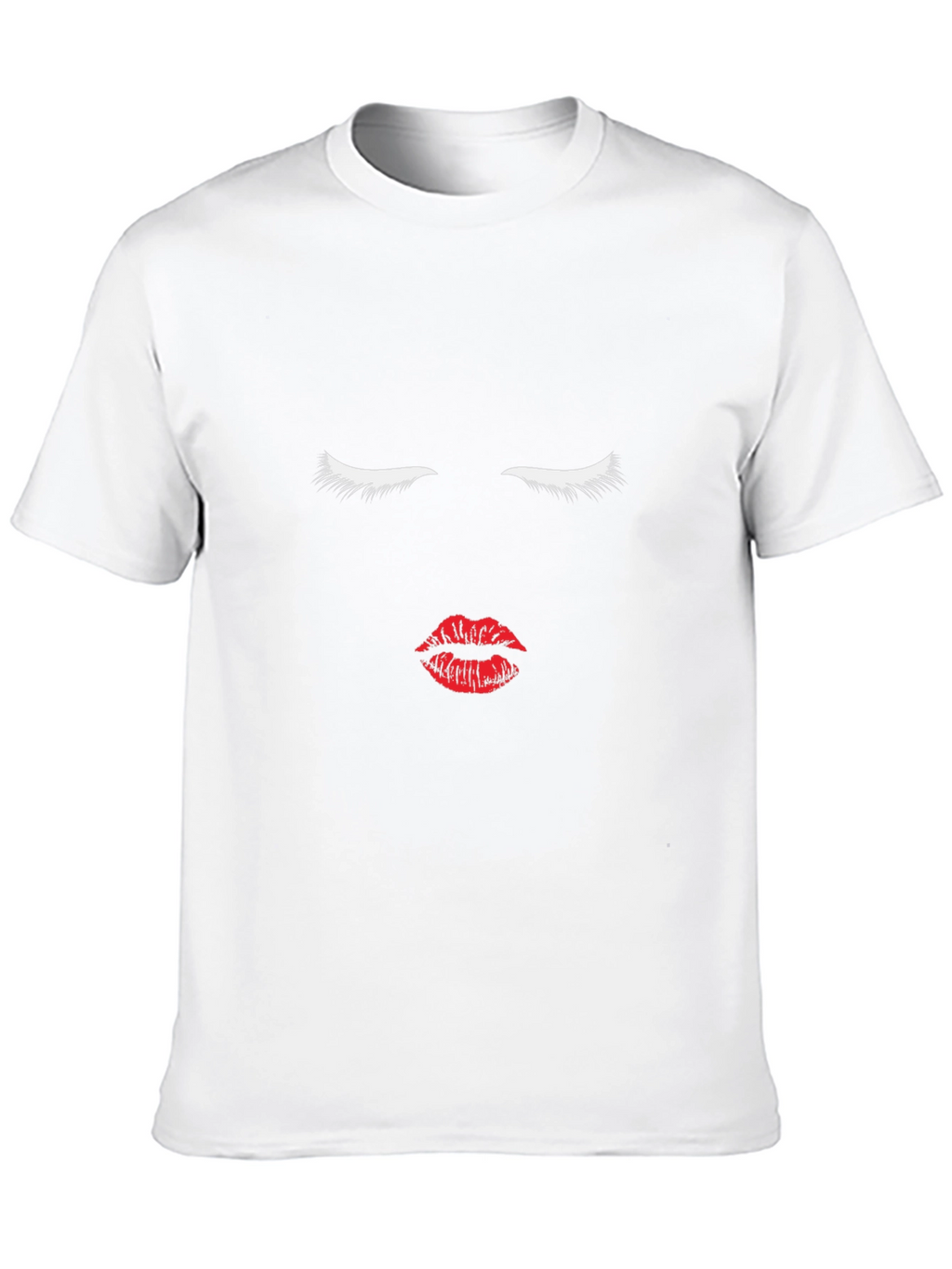 Minimalist Face Graphic T-Shirt - Black