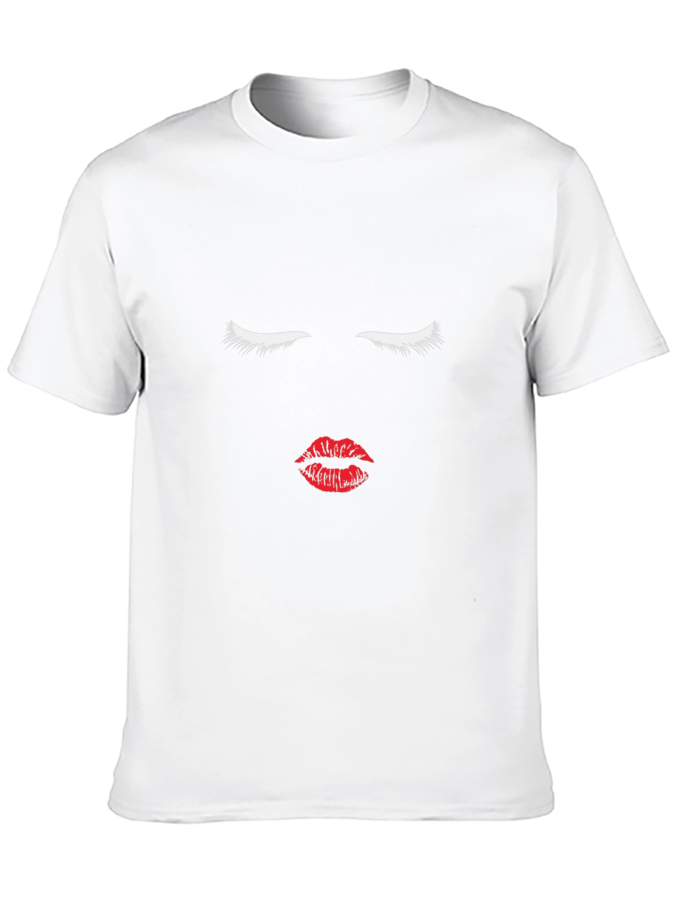 Minimalist Face Graphic T-Shirt - Black