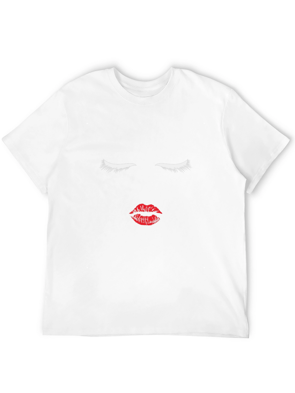 Minimalist Face Graphic T-Shirt - Black