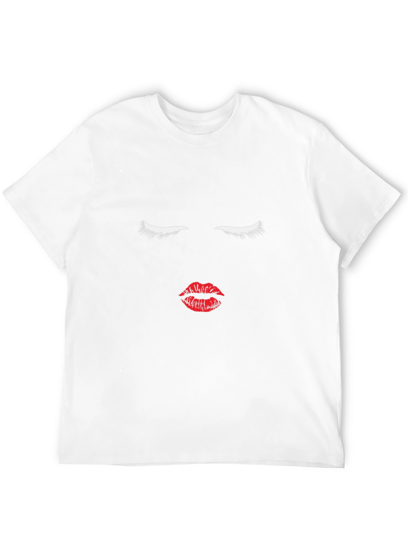 Minimalist Face Graphic T-Shirt - Black