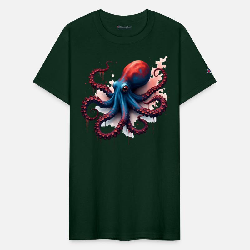 Tide Rebel – Blue & Red Octopus Power
