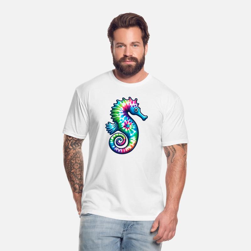 Tie Dye Seahorse - Colorful Hippie Ocean