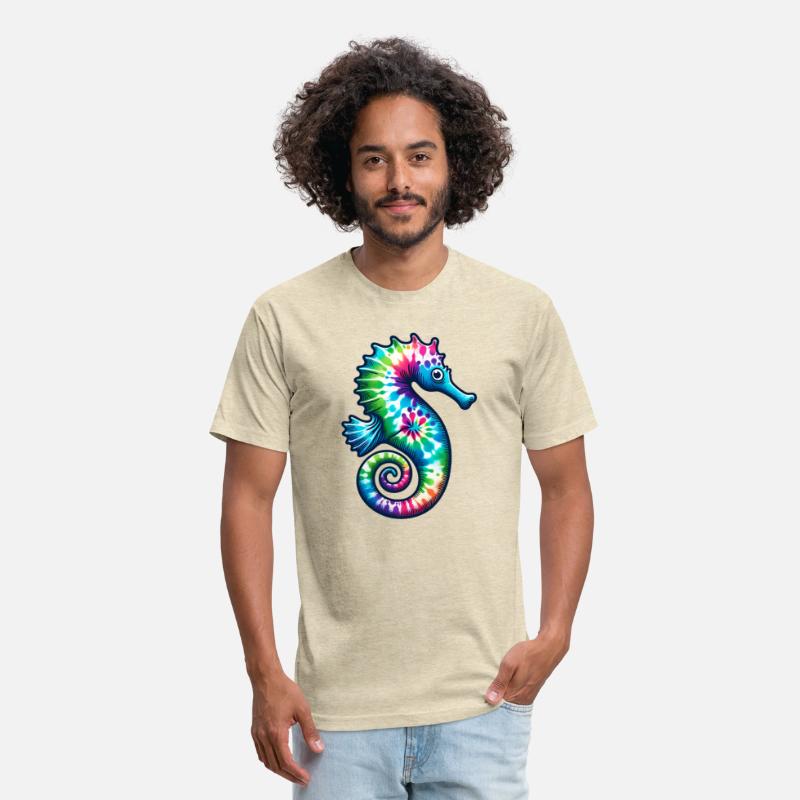 Tie Dye Seahorse - Colorful Hippie Ocean