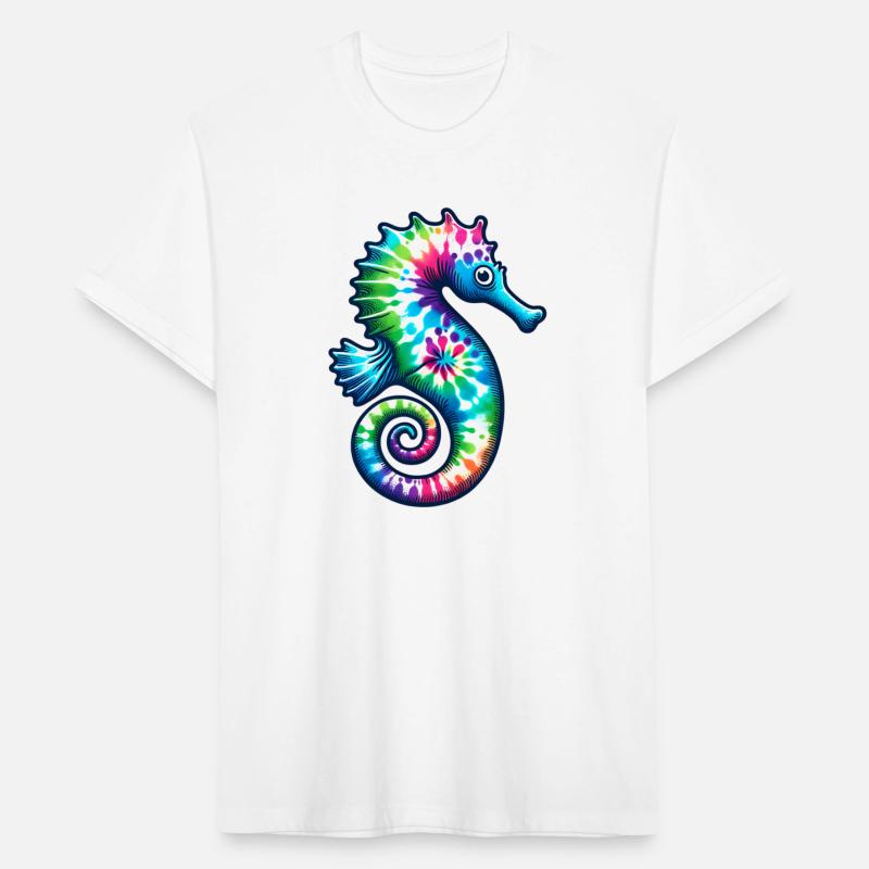 Tie Dye Seahorse - Colorful Hippie Ocean