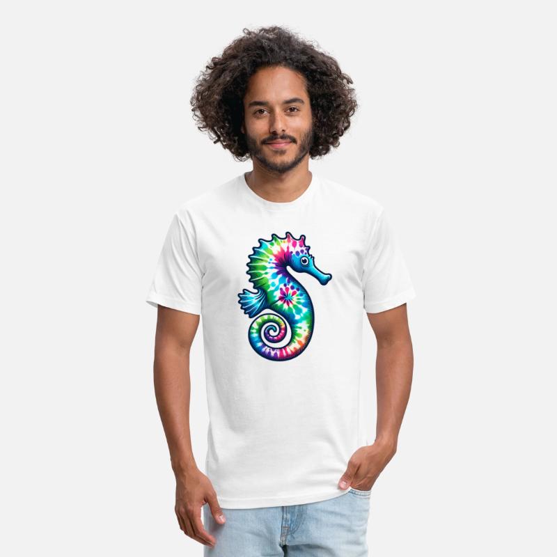 Tie Dye Seahorse - Colorful Hippie Ocean