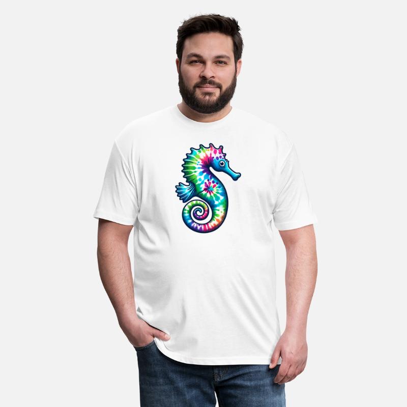Tie Dye Seahorse - Colorful Hippie Ocean