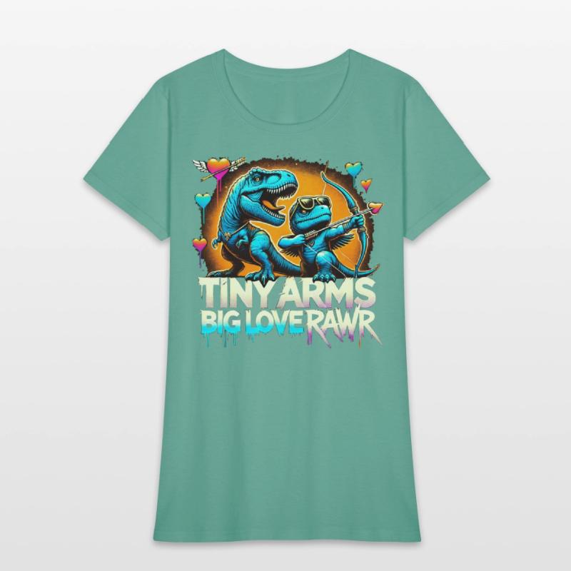Tiny Arms Big Heart T Rex Dinosaur Love