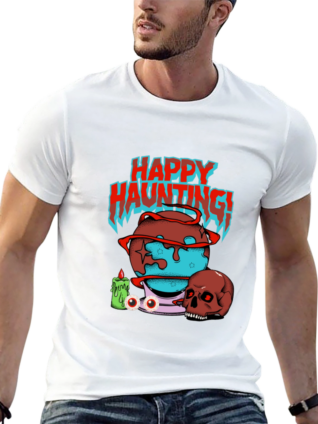 Happy Haunting Graphic T-Shirt