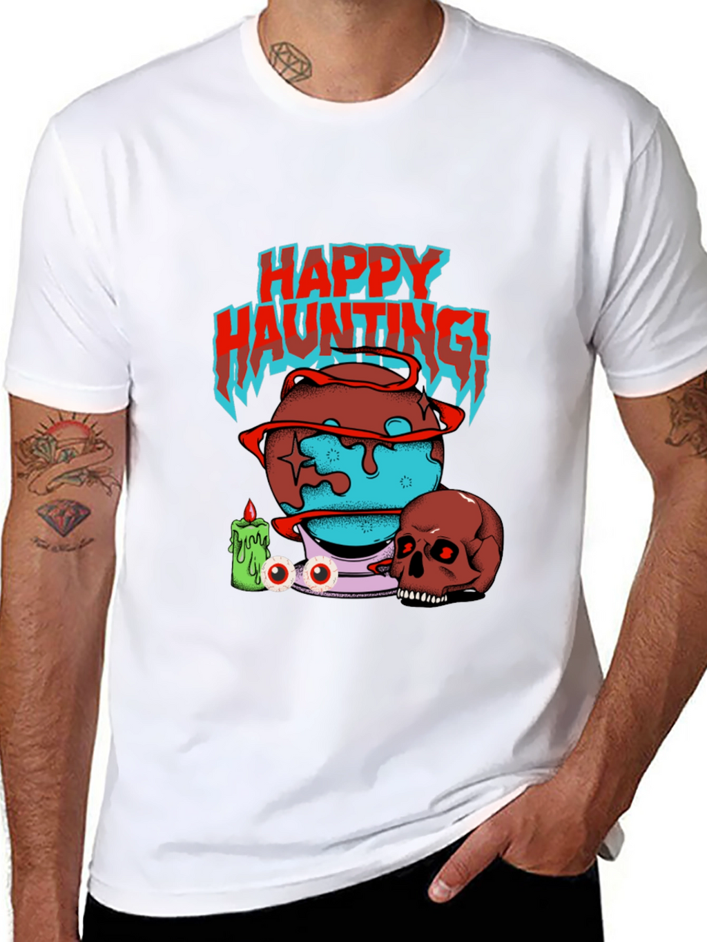 Happy Haunting Graphic T-Shirt