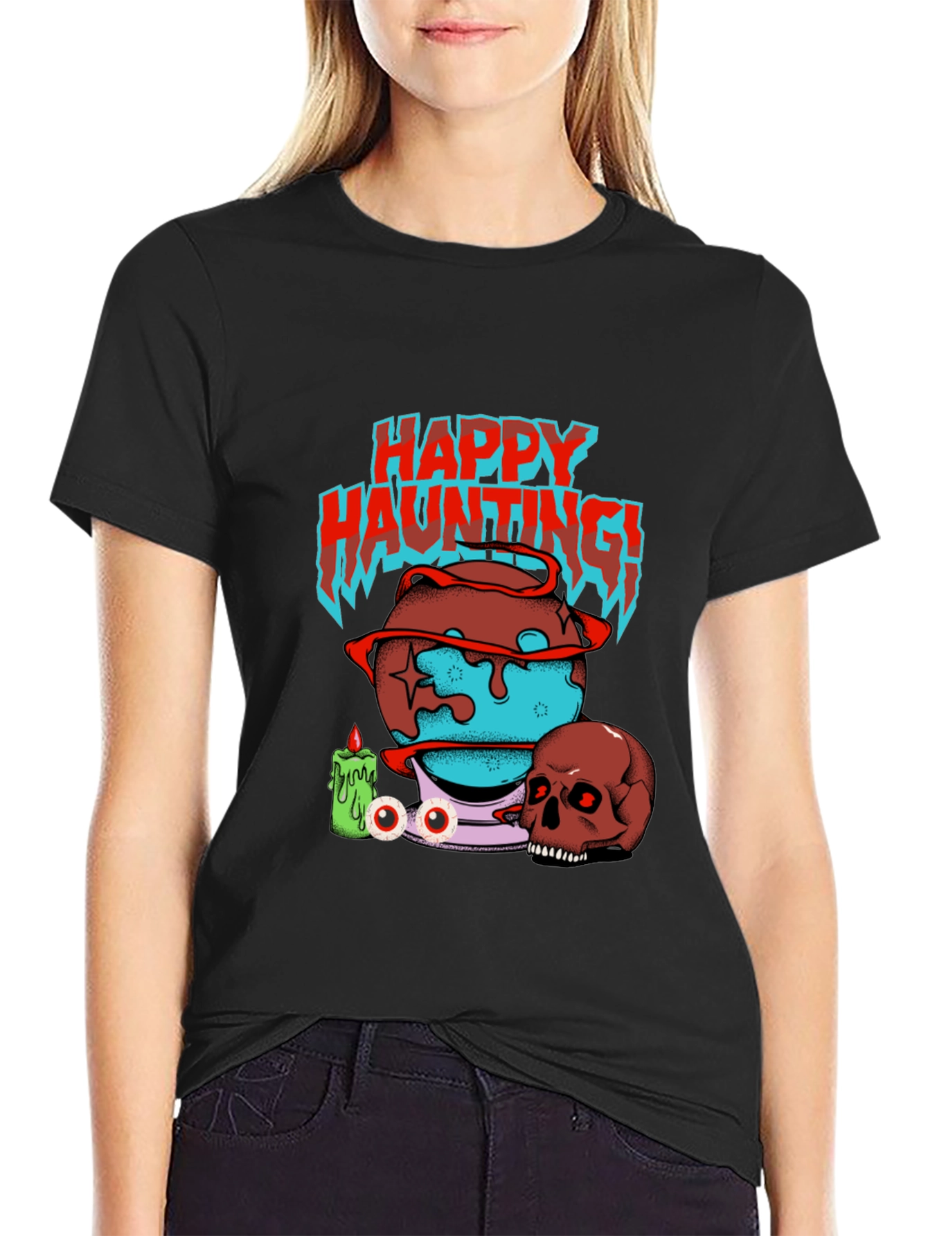 Happy Haunting Graphic T-Shirt