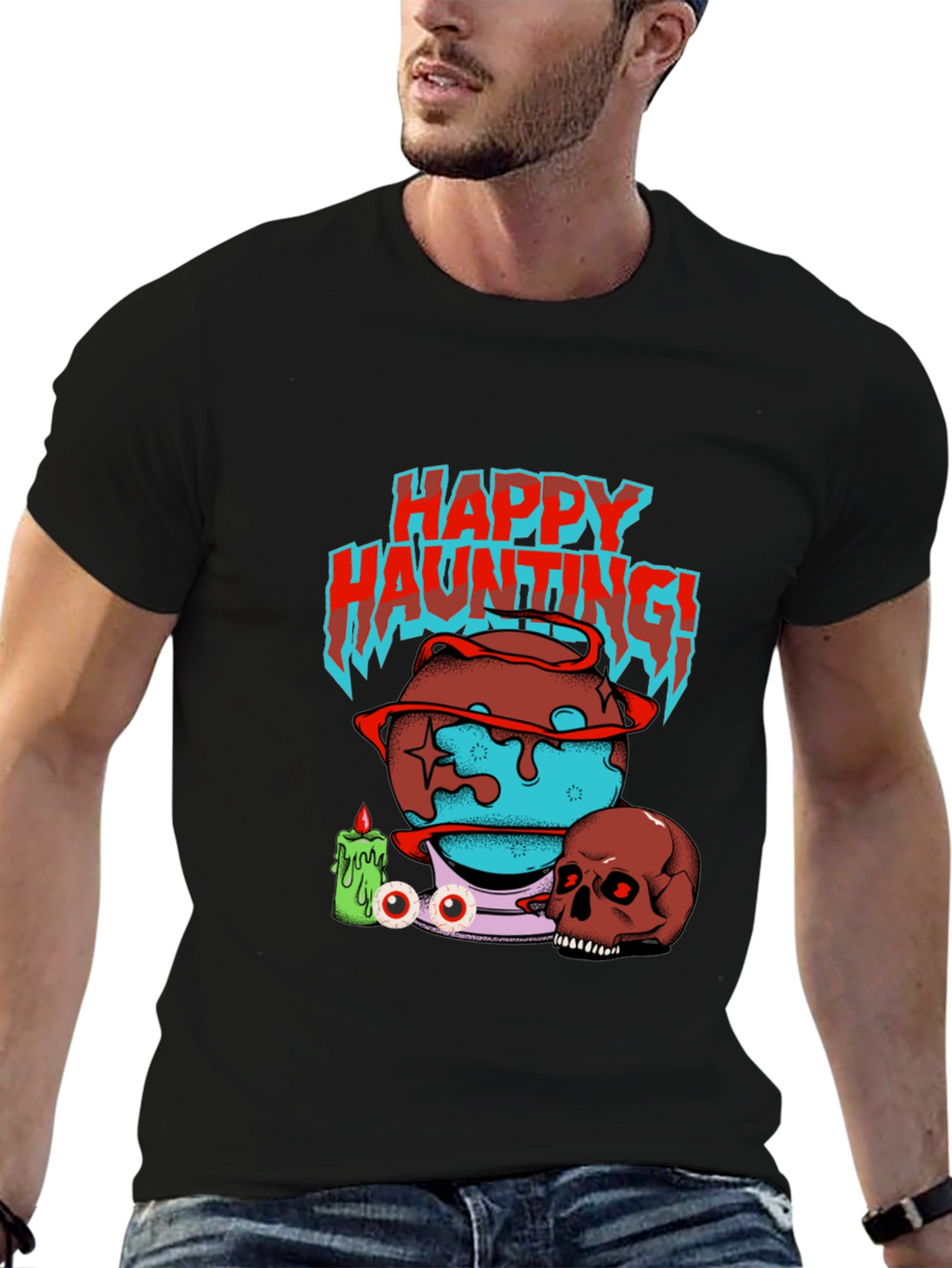 Happy Haunting Graphic T-Shirt