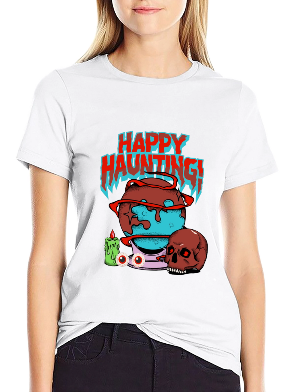 Happy Haunting Graphic T-Shirt