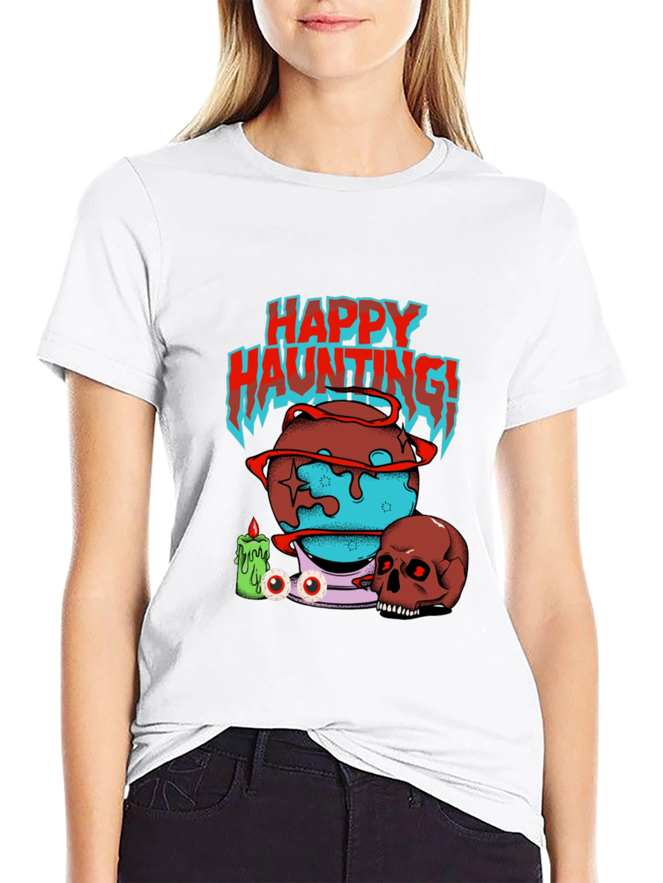 Happy Haunting Graphic T-Shirt