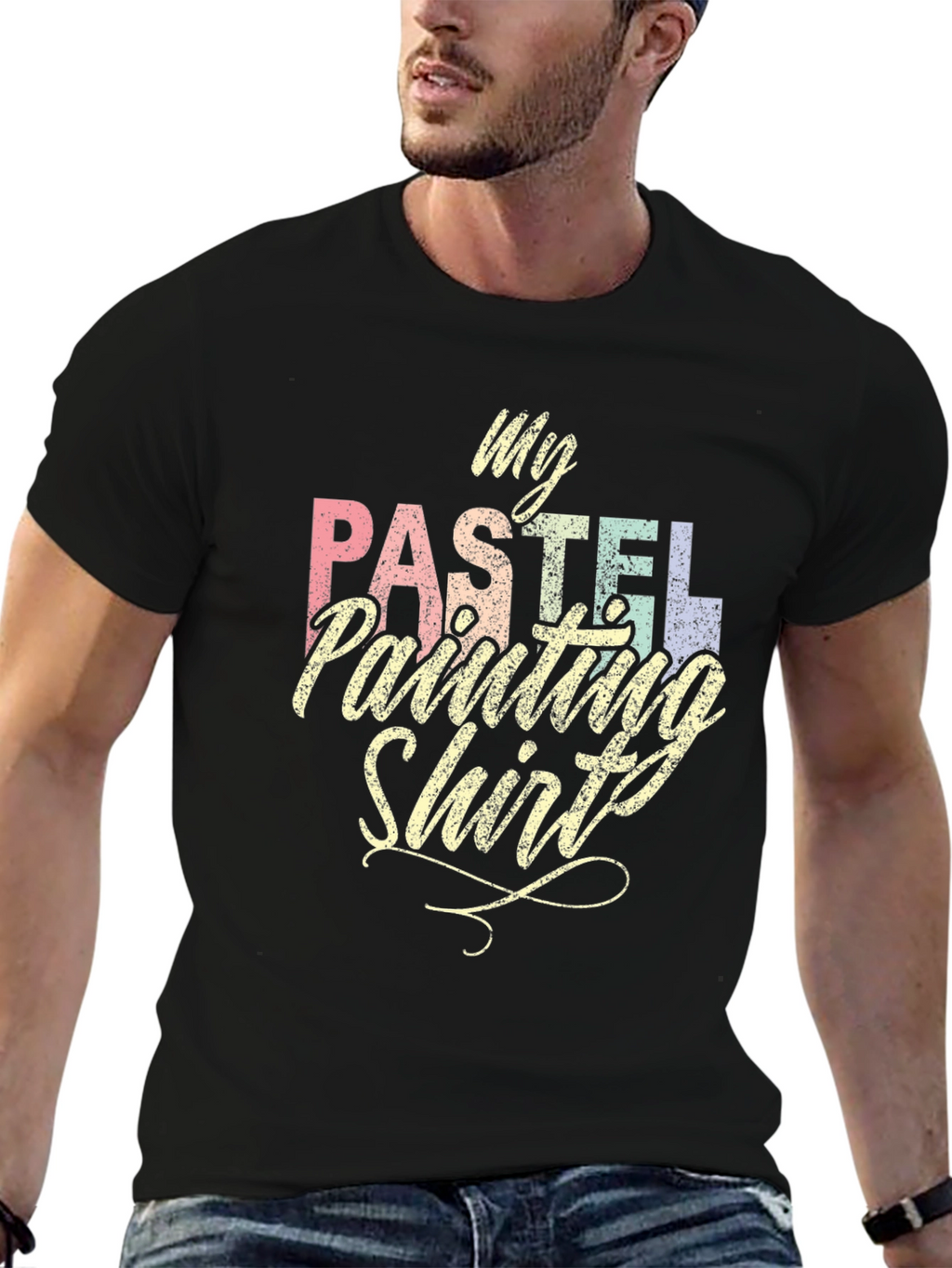 Pastel Painting Shirt - Artistic Graphic Tee