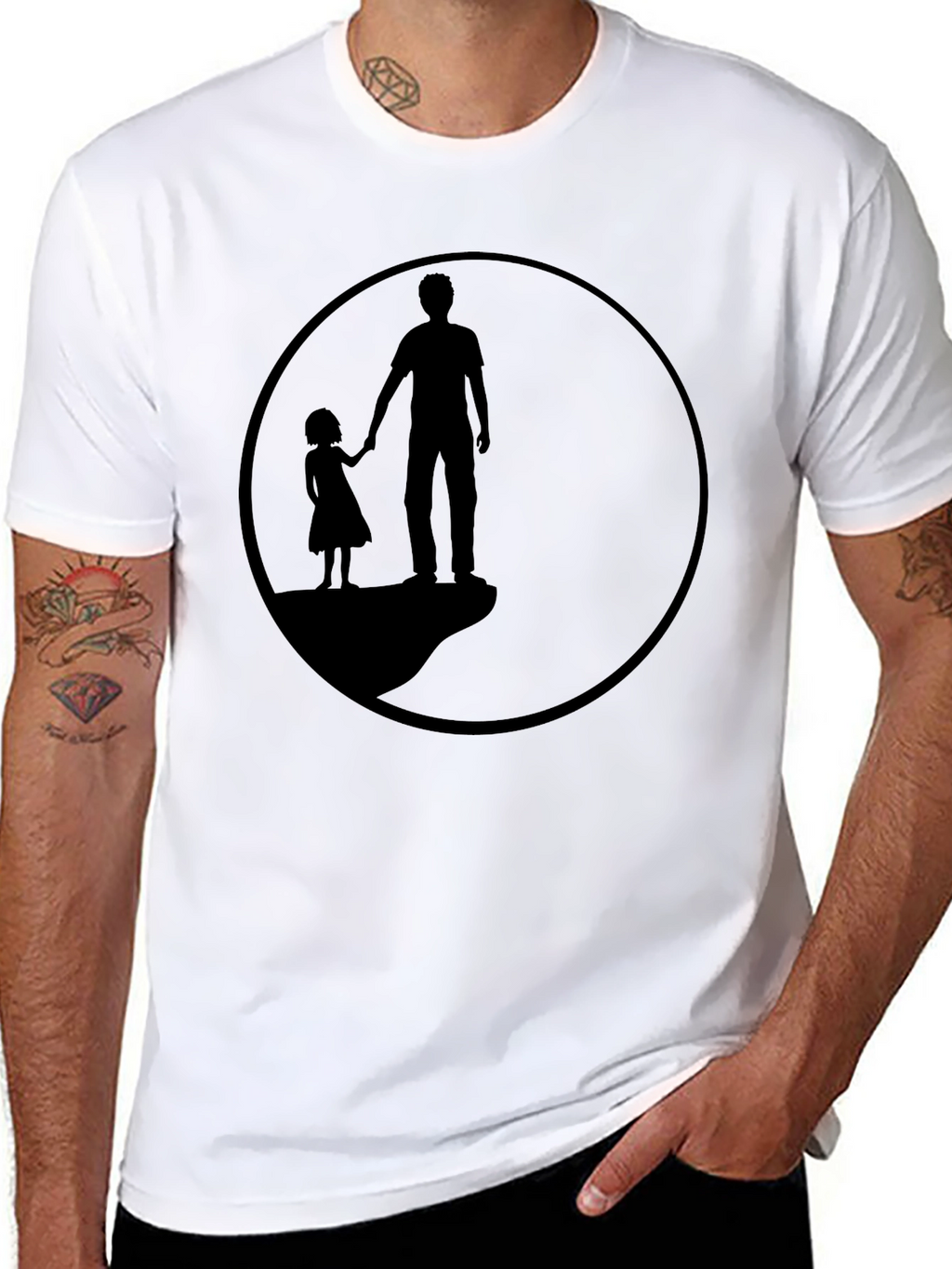 Silhouette Father & Daughter Graphic Tee