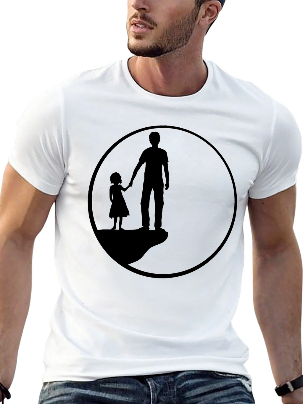 Silhouette Father & Daughter Graphic Tee