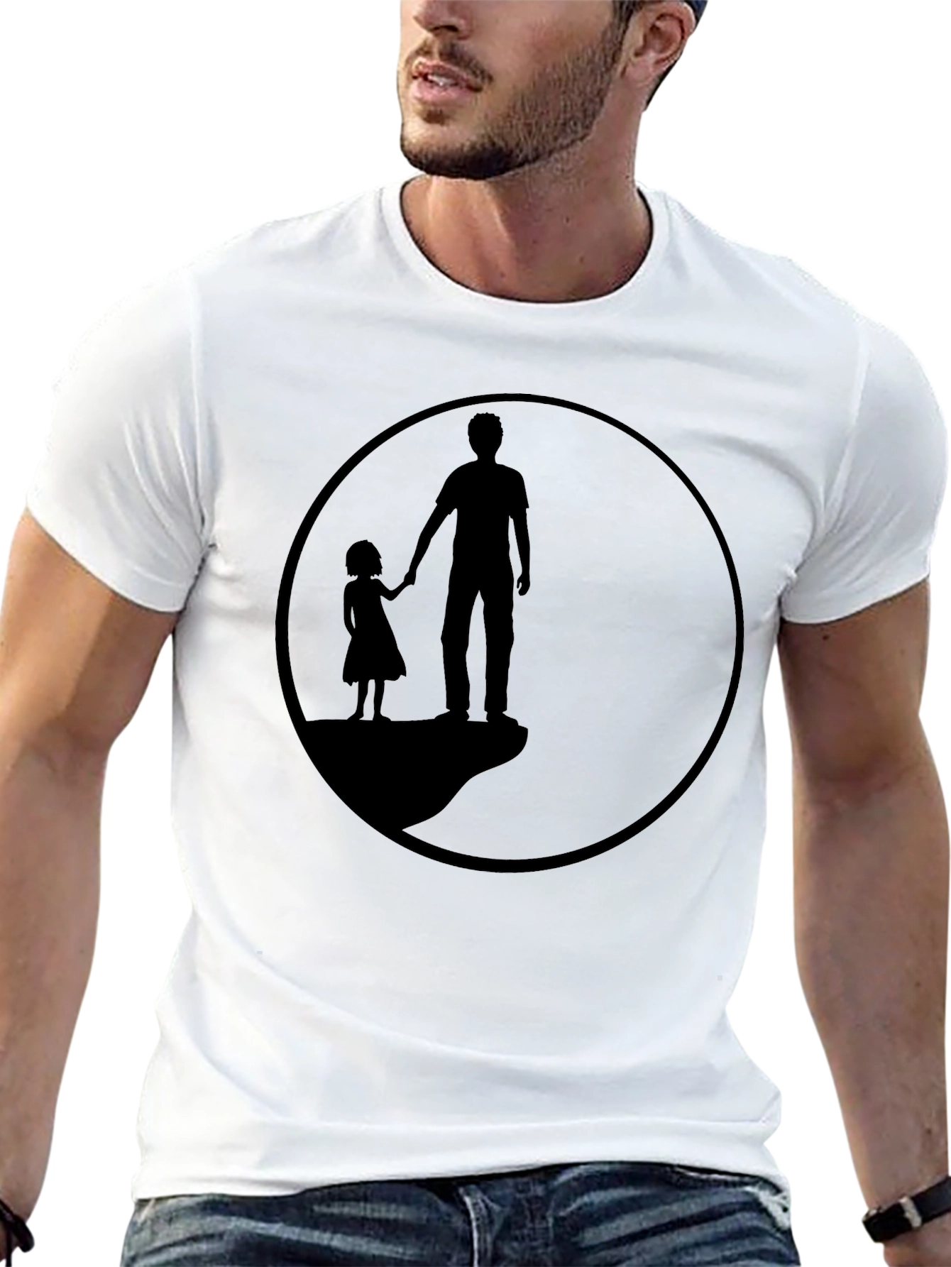 Silhouette Father & Daughter Graphic Tee