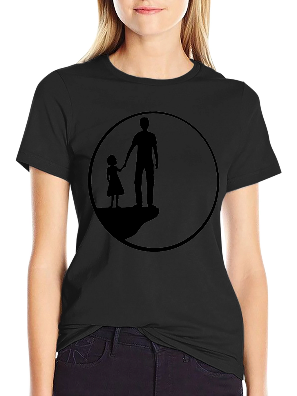 Silhouette Father & Daughter Graphic Tee