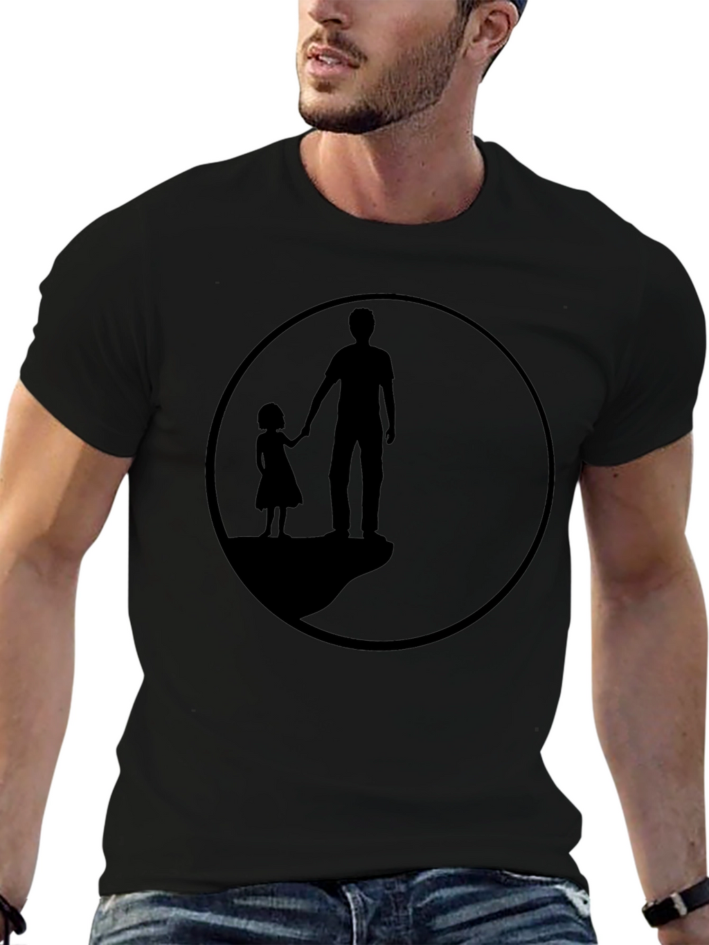 Silhouette Father & Daughter Graphic Tee