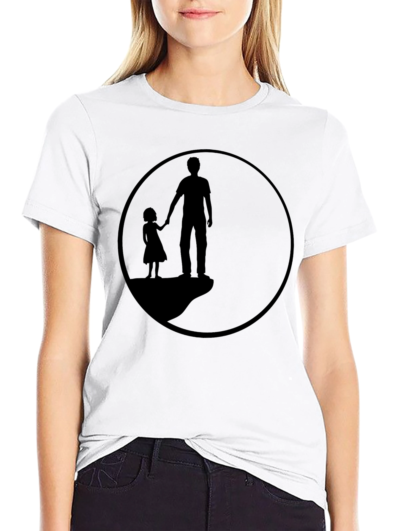 Silhouette Father & Daughter Graphic Tee
