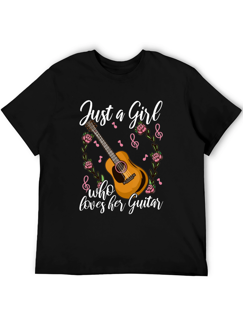 Just A Girl Who Loves Her Guitar T-Shirt
