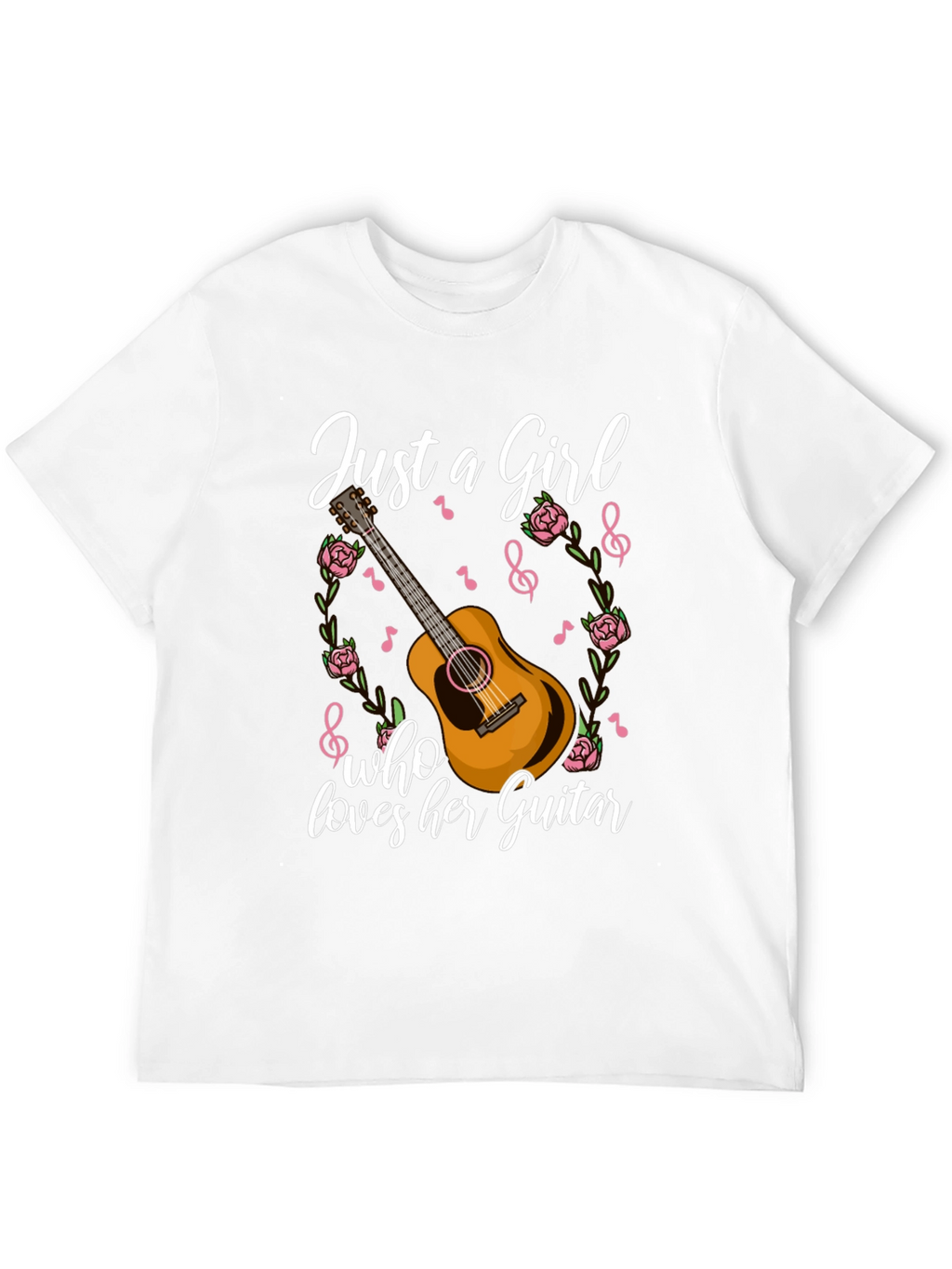 Just A Girl Who Loves Her Guitar T-Shirt