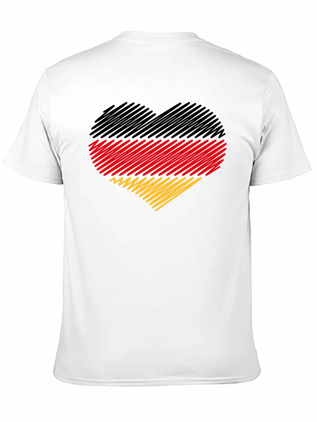 German Flag Heart Graphic T-Shirt