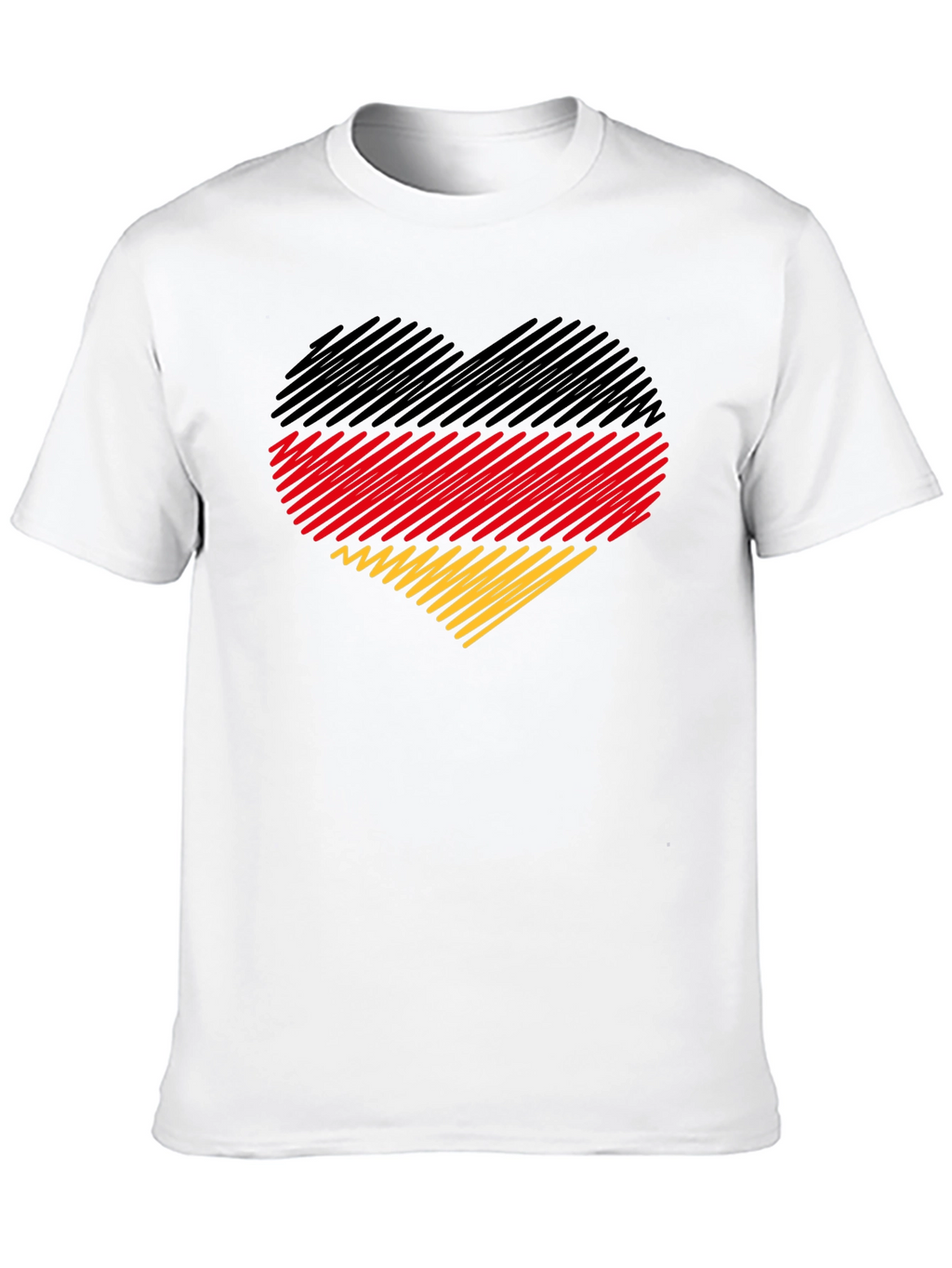 German Flag Heart Graphic T-Shirt