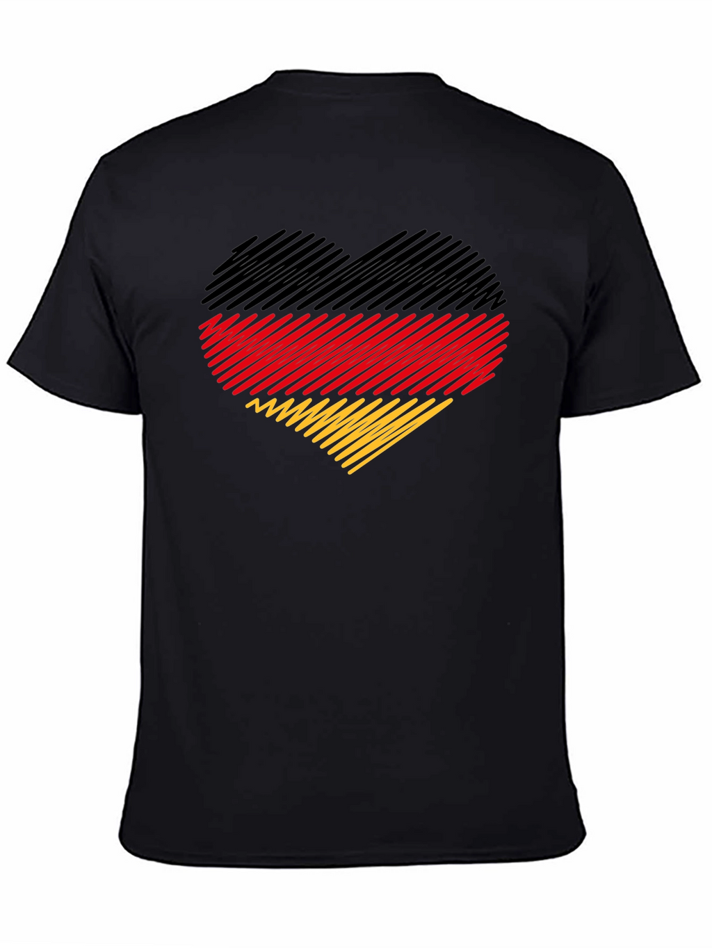 German Flag Heart Graphic T-Shirt