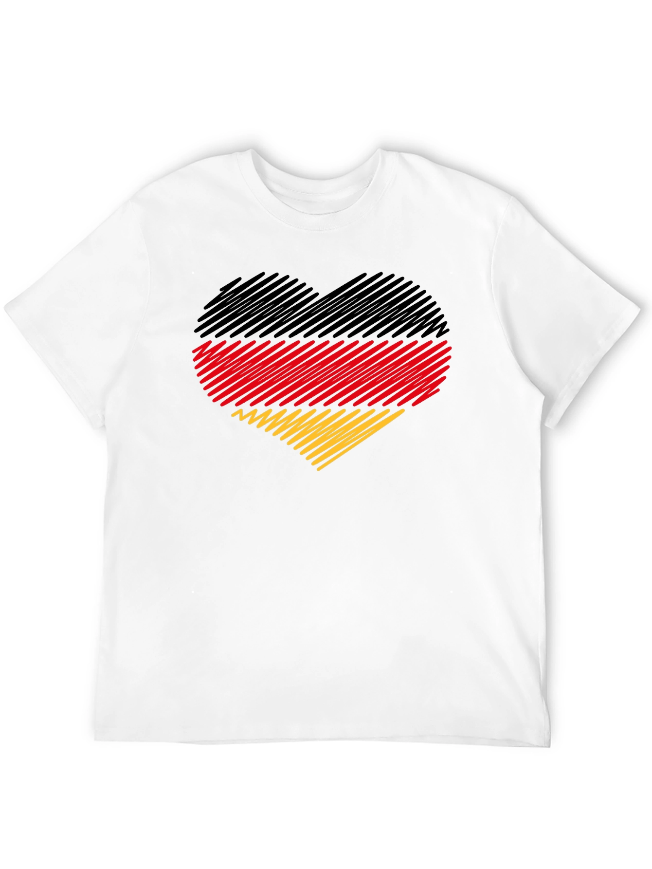 German Flag Heart Graphic T-Shirt