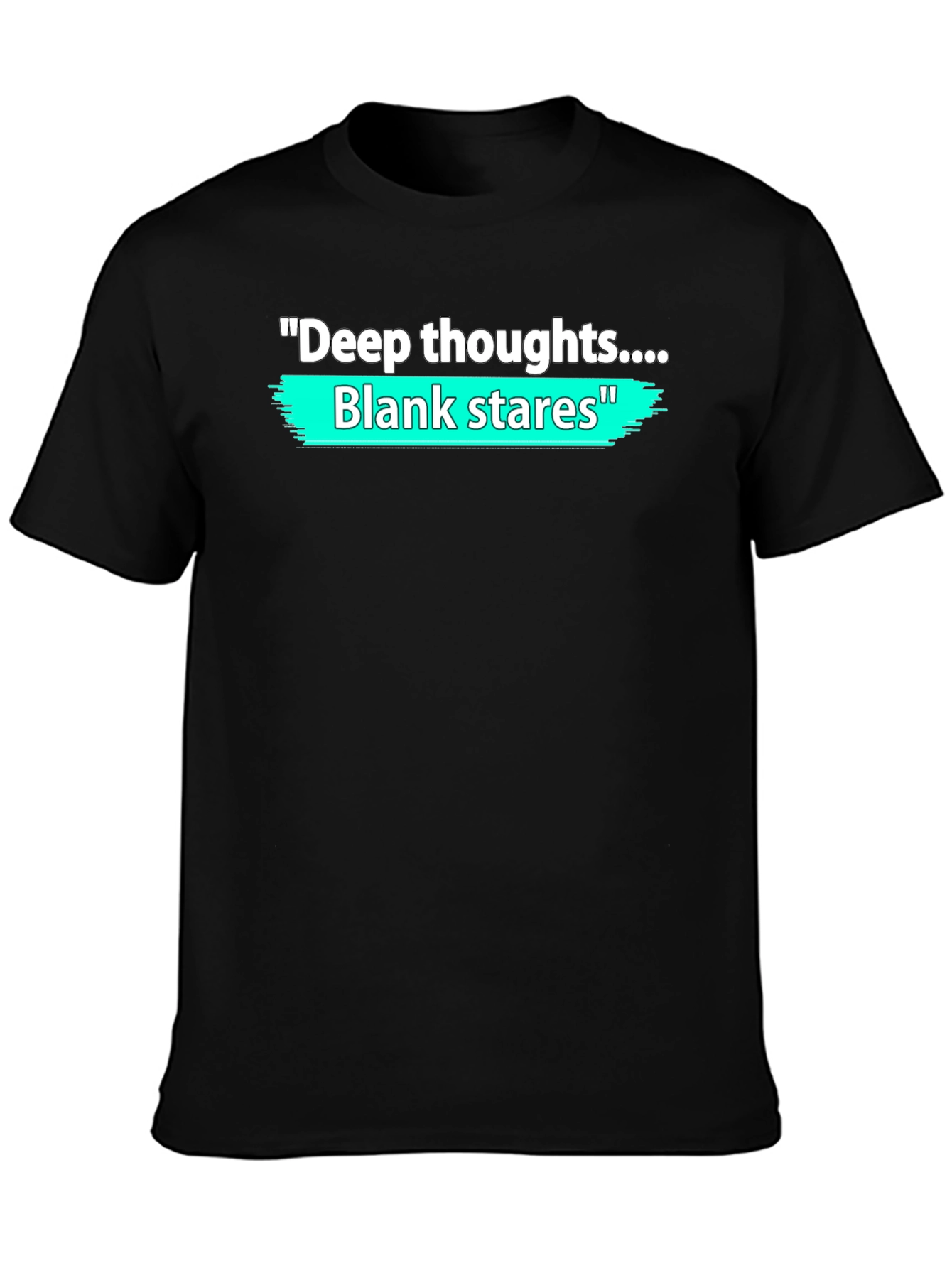 Deep Thoughts Blank Stares Graphic T-Shirt