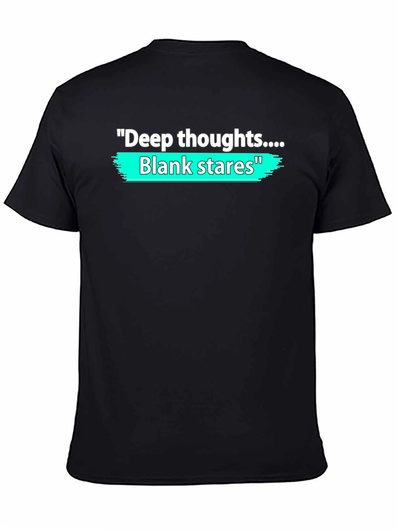 Deep Thoughts Blank Stares Graphic T-Shirt