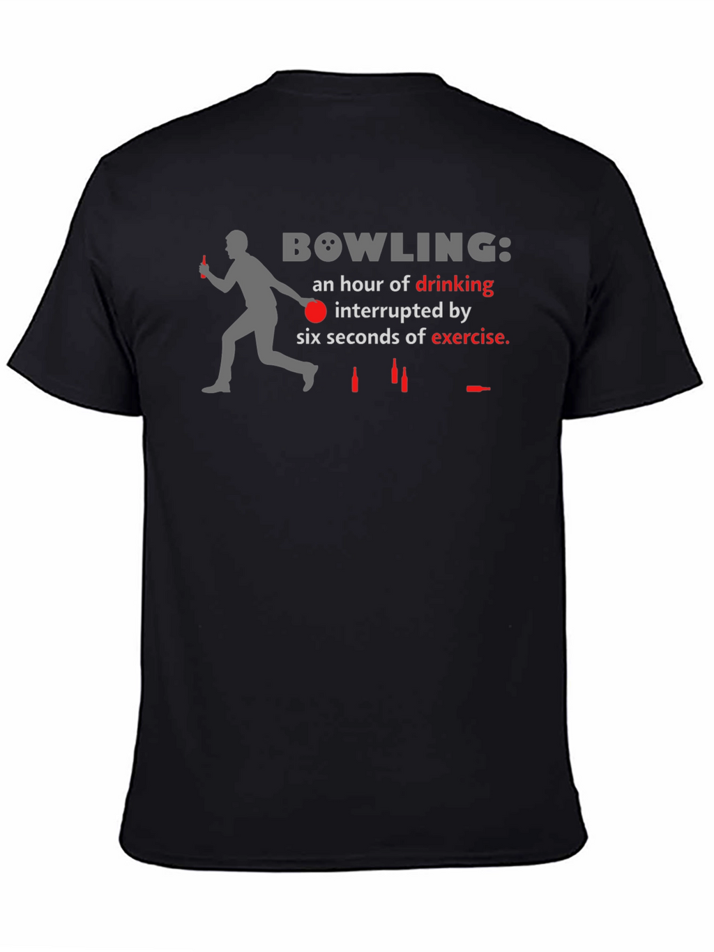 Bowling Drinking Interrupted T-Shirt