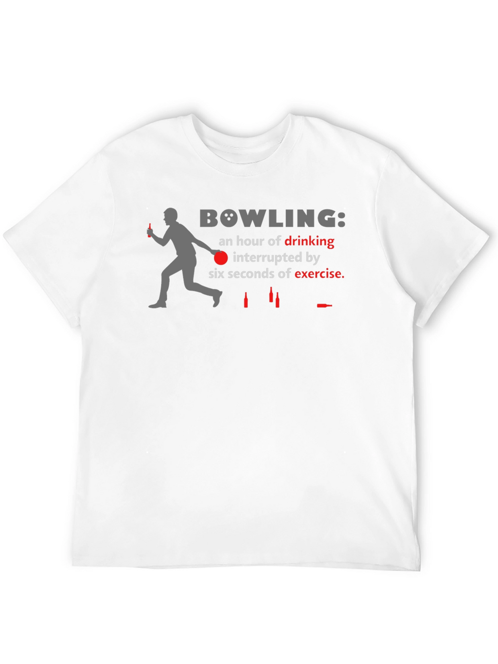 Bowling Drinking Interrupted T-Shirt