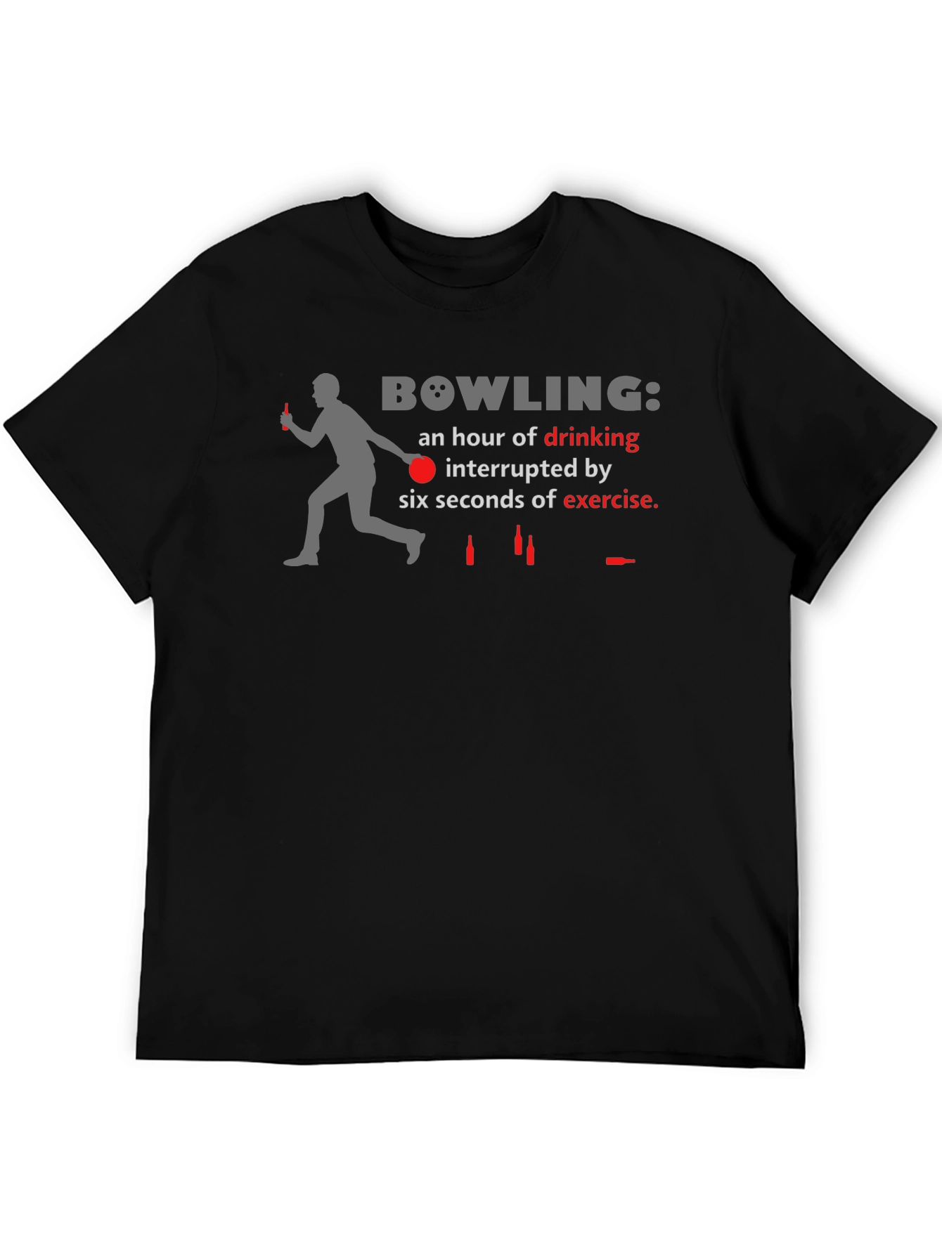 Bowling Drinking Interrupted T-Shirt