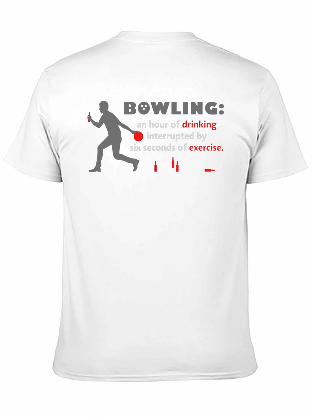 Bowling Drinking Interrupted T-Shirt