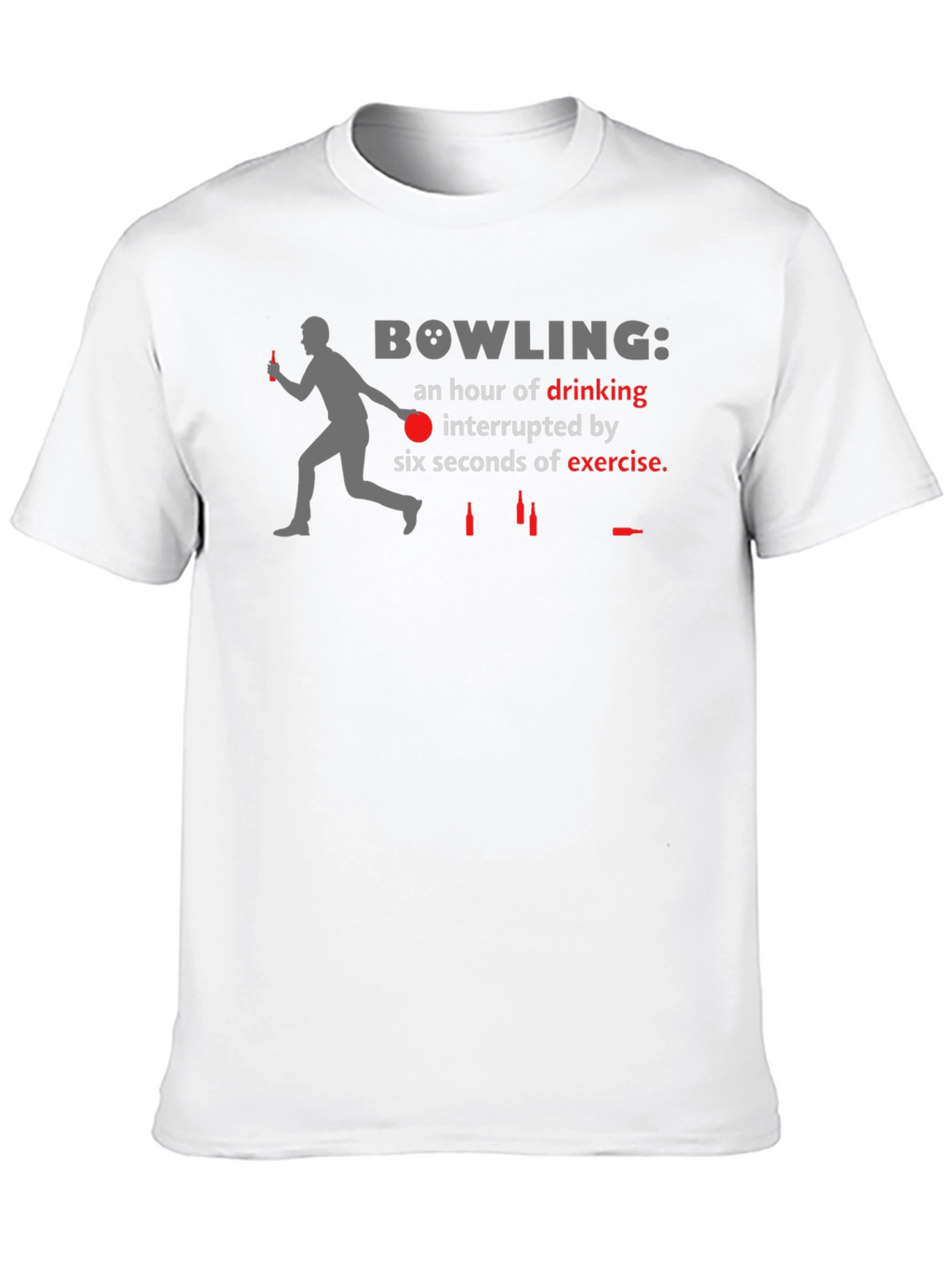 Bowling Drinking Interrupted T-Shirt