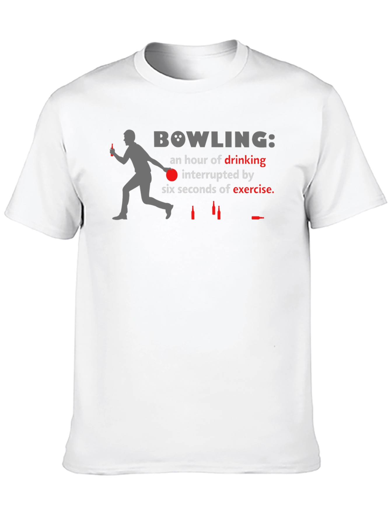 Bowling Drinking Interrupted T-Shirt