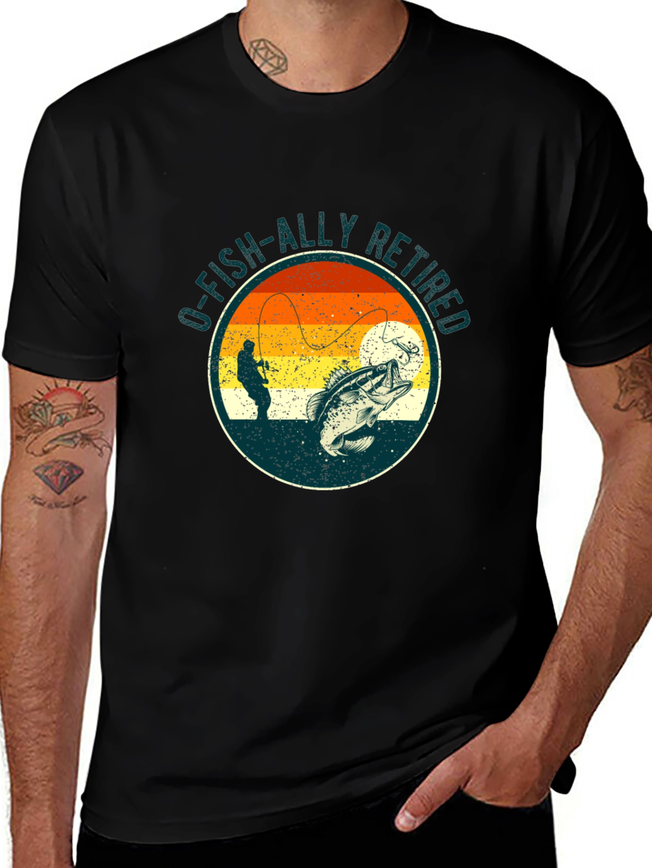 O-Fish-Ally Retired Fishing T-Shirt