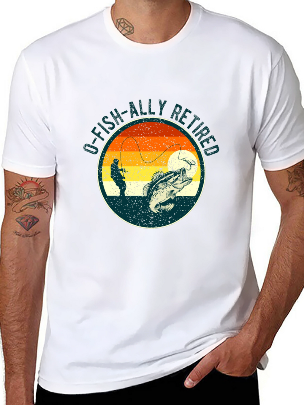 O-Fish-Ally Retired Fishing T-Shirt