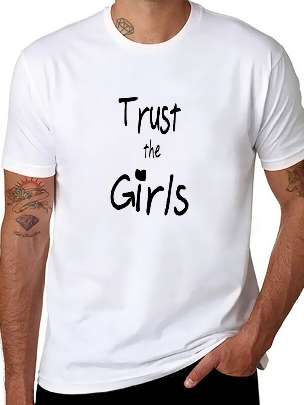 Trust the Girls Black Graphic Tee