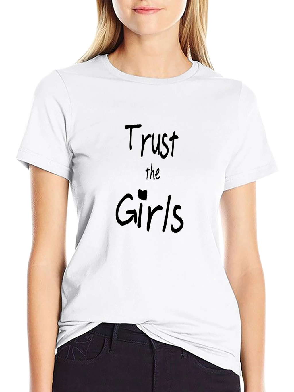 Trust the Girls Black Graphic Tee