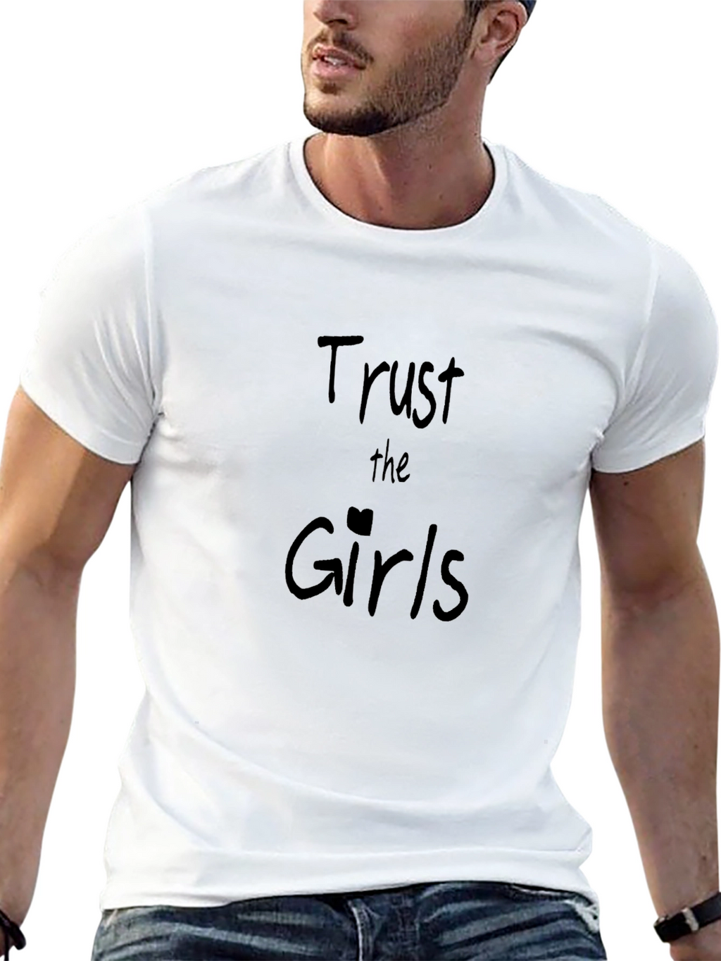 Trust the Girls Black Graphic Tee