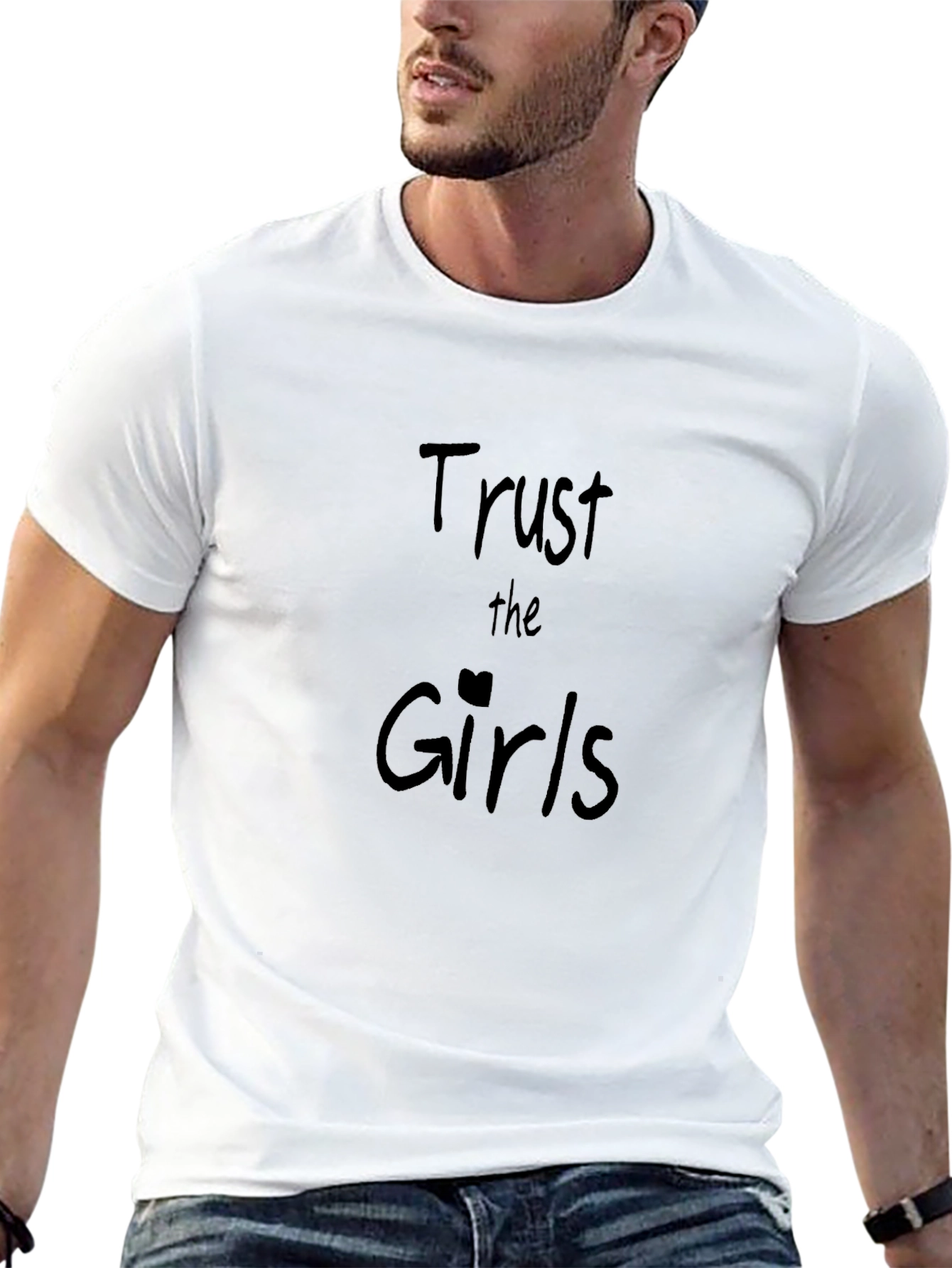 Trust the Girls Black Graphic Tee