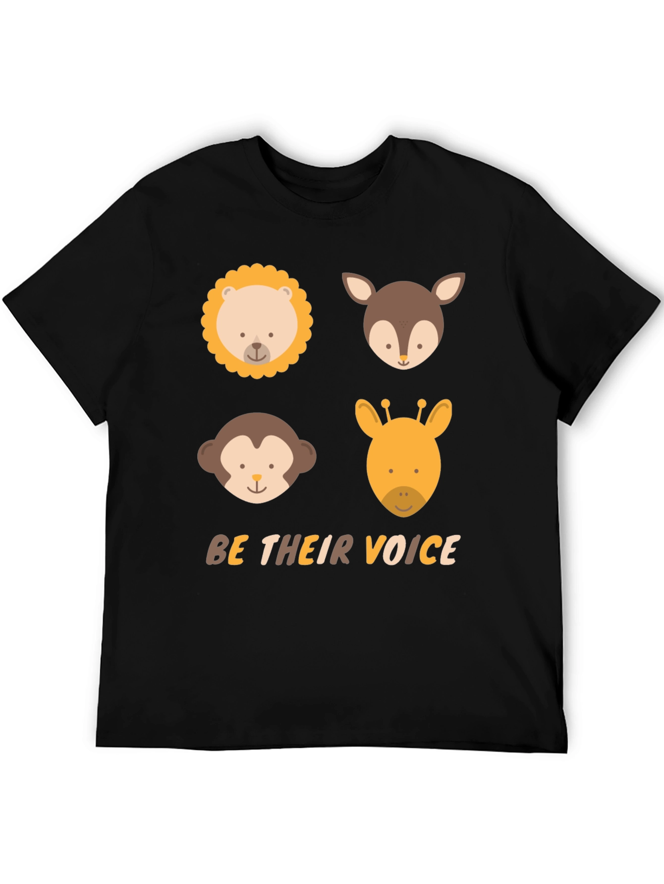 Animal Faces T-Shirt - Be Their Voice Tee