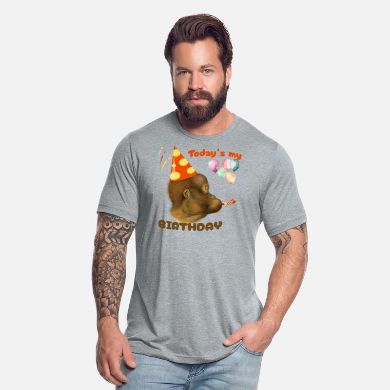 today is my birtday funny monkey